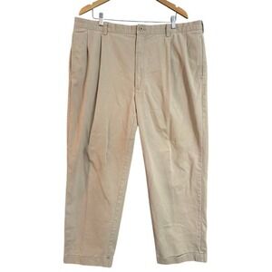 Vintage Polo Ralph Lauren Hammond Chino Pants Khaki Pleated Mens Size 32 30(29)
